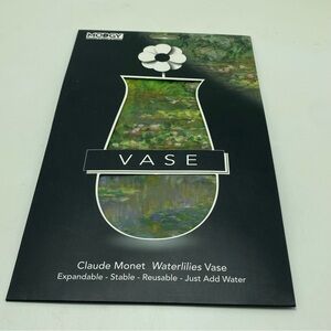 New Modgy Poly Expandable Vase Monet Water Lillies Print
